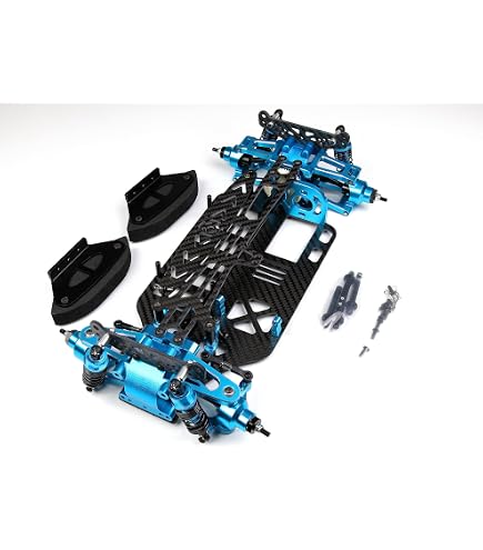 Amazon.com: RCLIONS Plastic&Carbon Fiber Shaft Drive 4WD Chassis